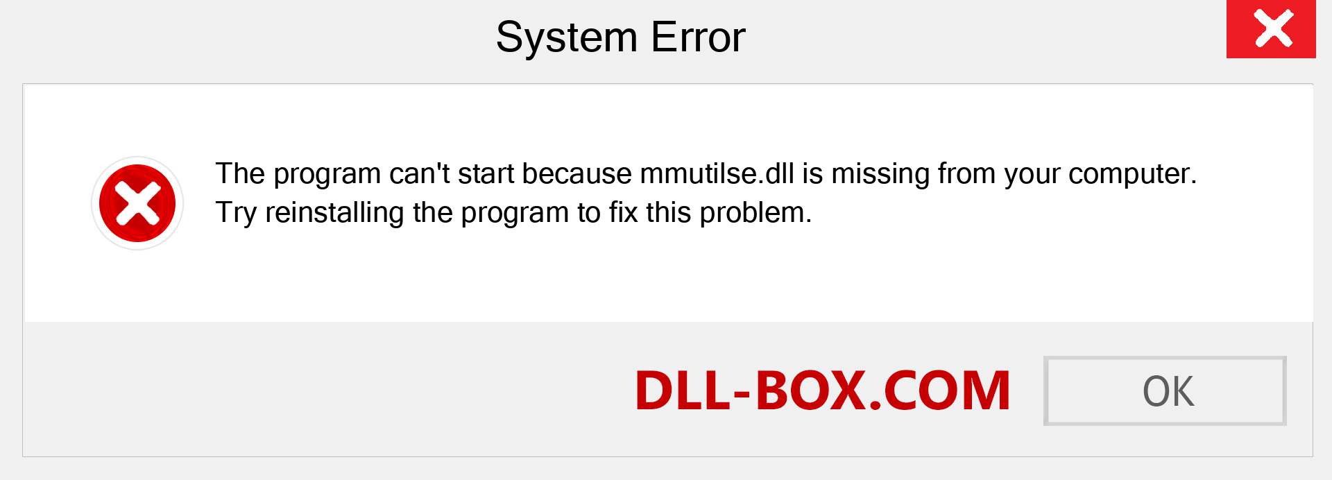  mmutilse.dll file is missing?. Download for Windows 7, 8, 10 - Fix  mmutilse dll Missing Error on Windows, photos, images